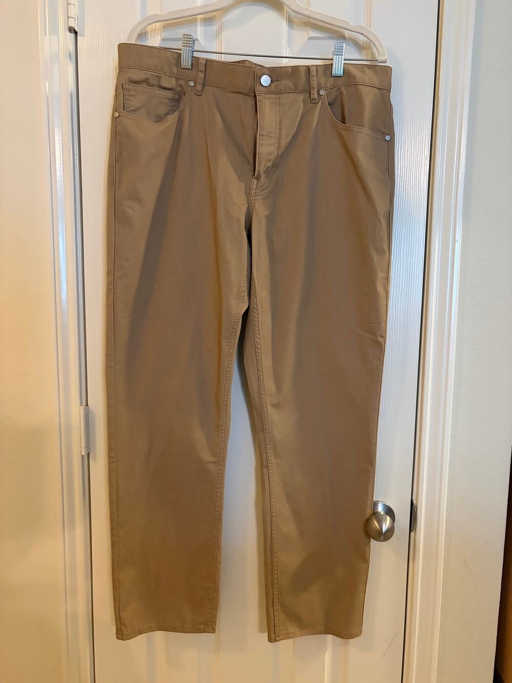 Michael Kors Men’s 34x30 Tailored Fit Khaki Tan Chino Pants 5 Pocket